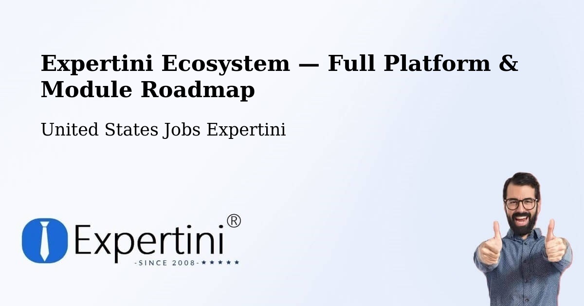 Expertini Ecosystem — Full Platform & Module Roadmap – Jacksonville